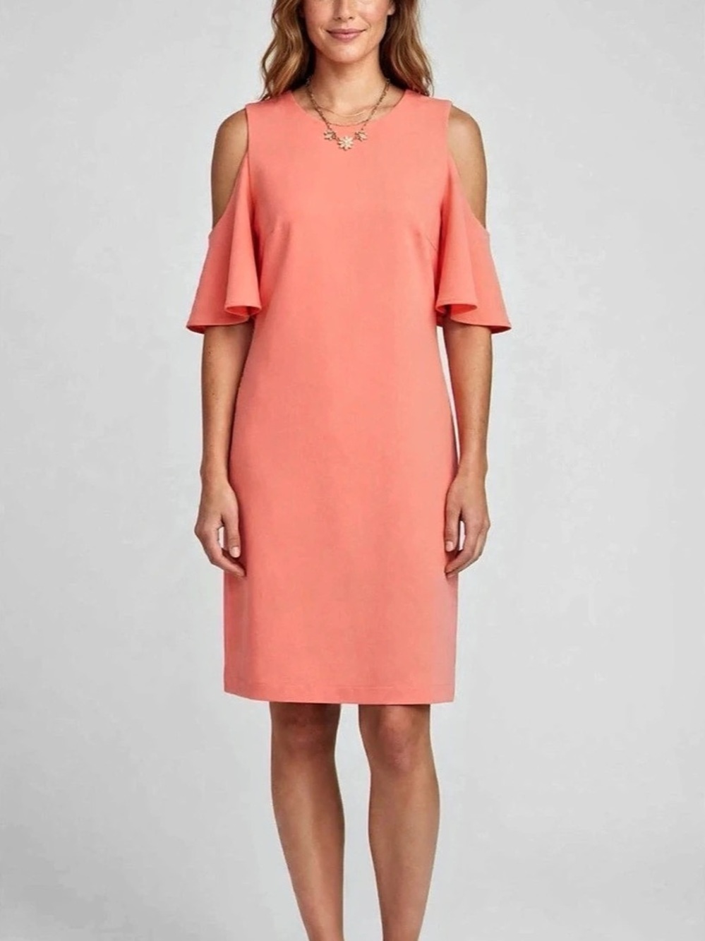 Calvin Klein coral Dress Size 8 Like New